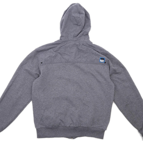 BCK&HRSY Mens Size L Cotton Blend Graphic Grey Hoodie