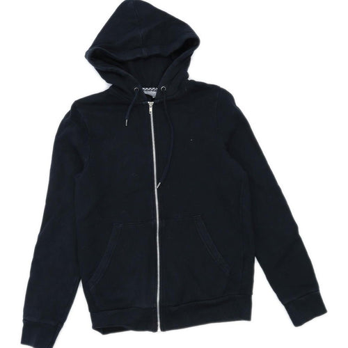 Topman Mens Size 2XS Black Hoodie