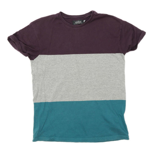 Topman Mens Size 2XS Cotton Blend Multi-Coloured T-Shirt