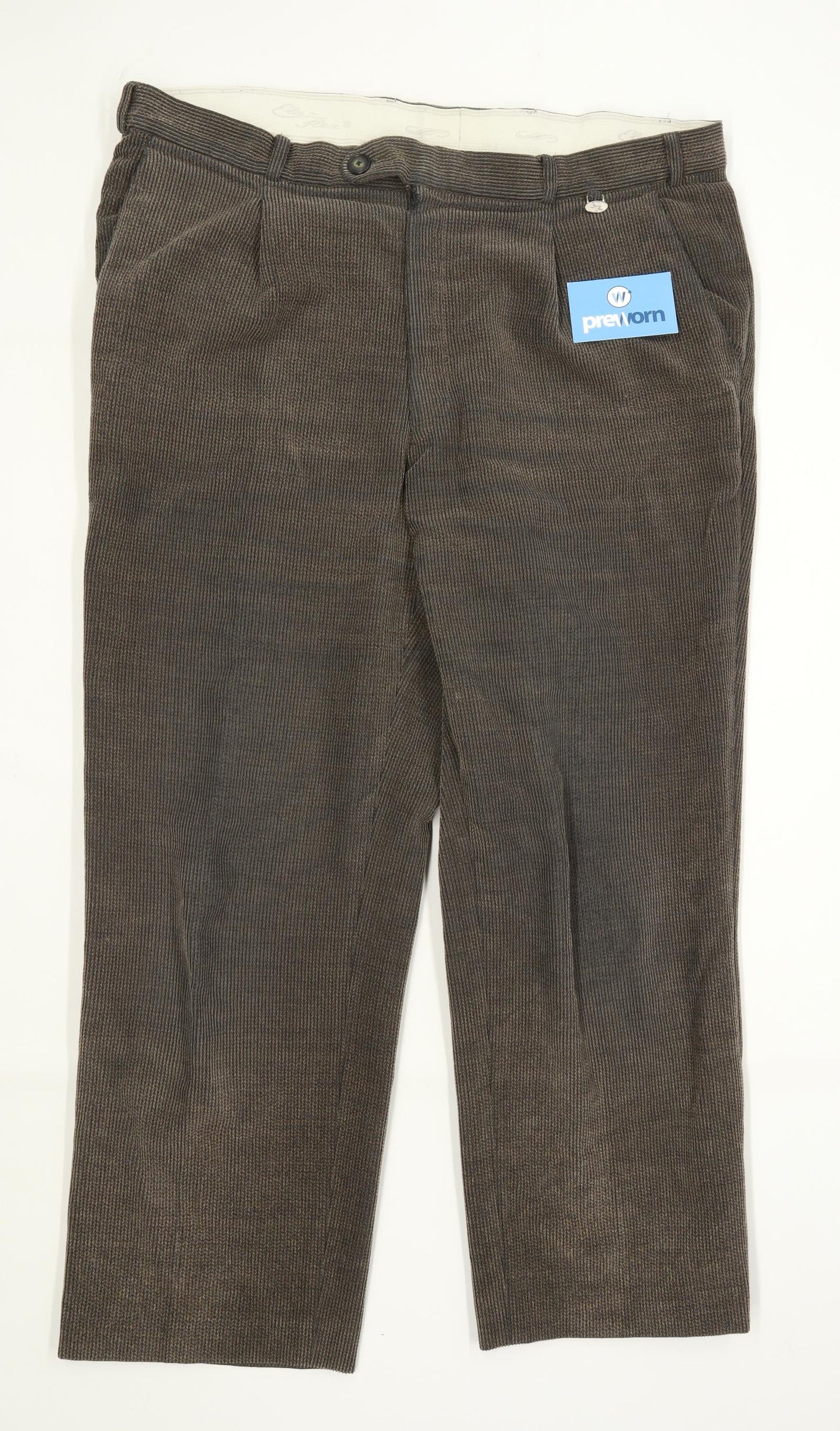 Zrelana Mens Brown Corduroy Trousers Size W38/L28