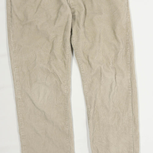Jasper Conran Mens Beige Corduroy Trousers Size W34/L29