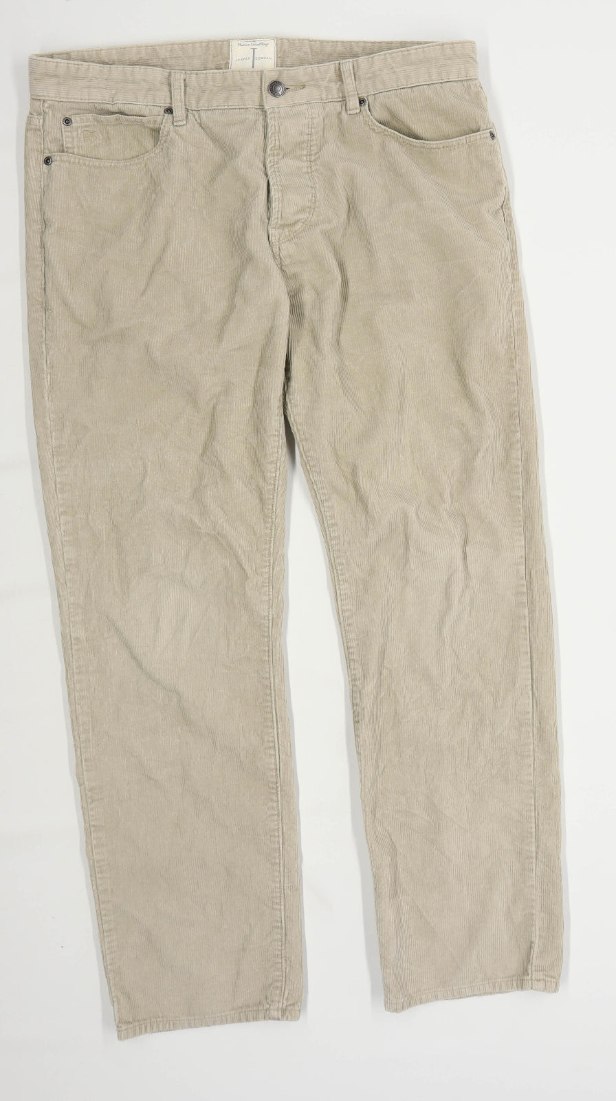 Jasper Conran Mens Beige Corduroy Trousers Size W34/L29