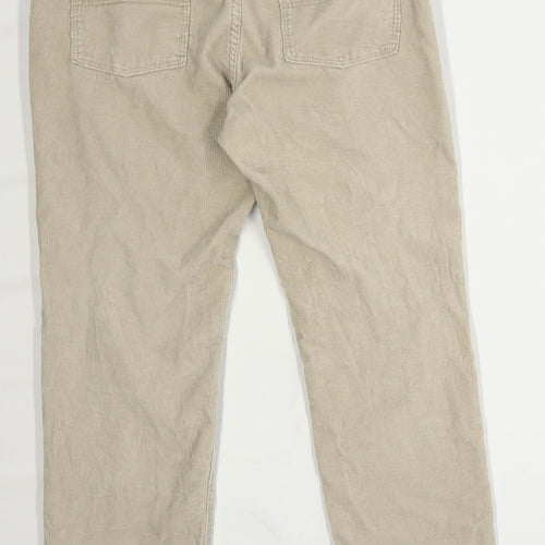 Jasper Conran Mens Beige Corduroy Trousers Size W34/L29