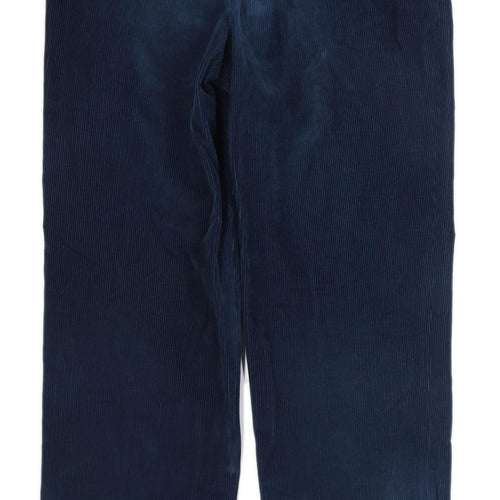 Marks & Spencer Mens Blue Corduroy Trousers Size W36/L33