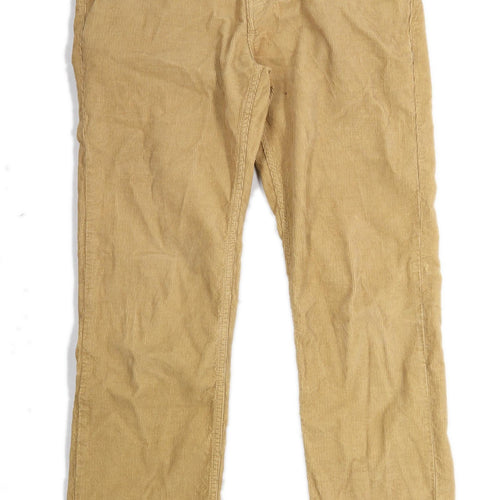 Boden Mens Beige Corduroy Blend Trousers Size W32/L28