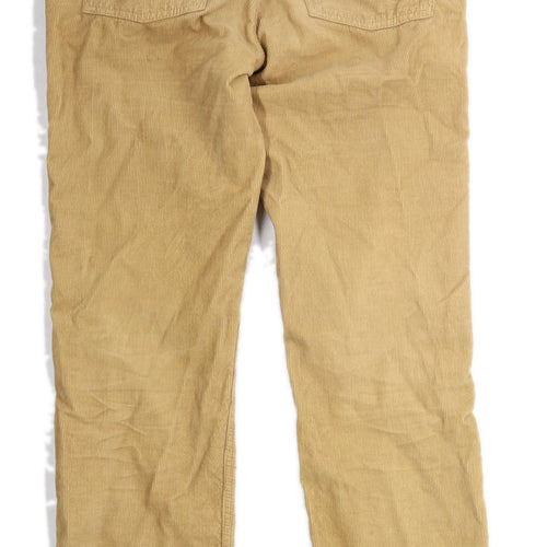 Boden Mens Beige Corduroy Blend Trousers Size W32/L28