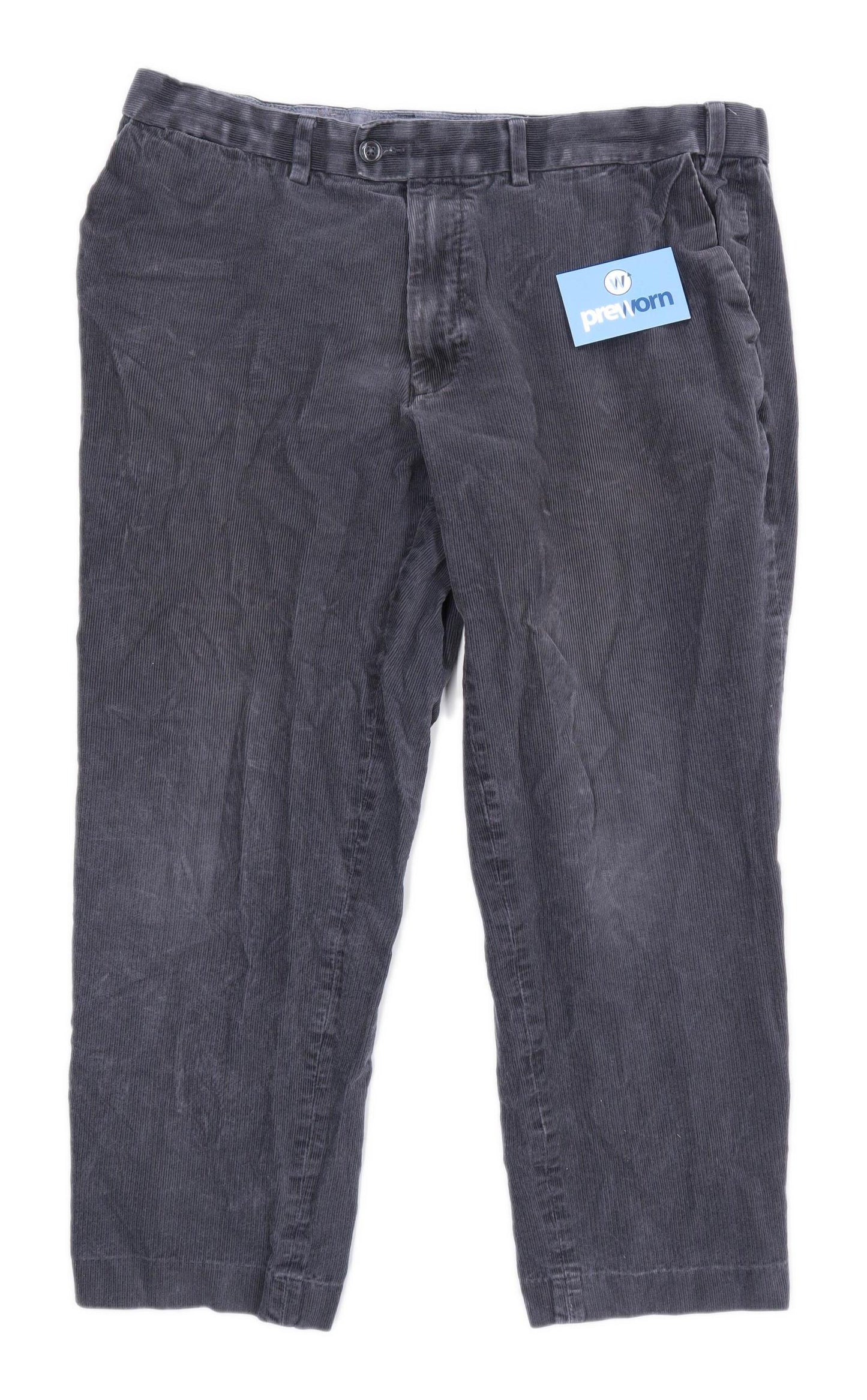 Marks & Spencer Mens Grey Corduroy Trousers Size W38/L27