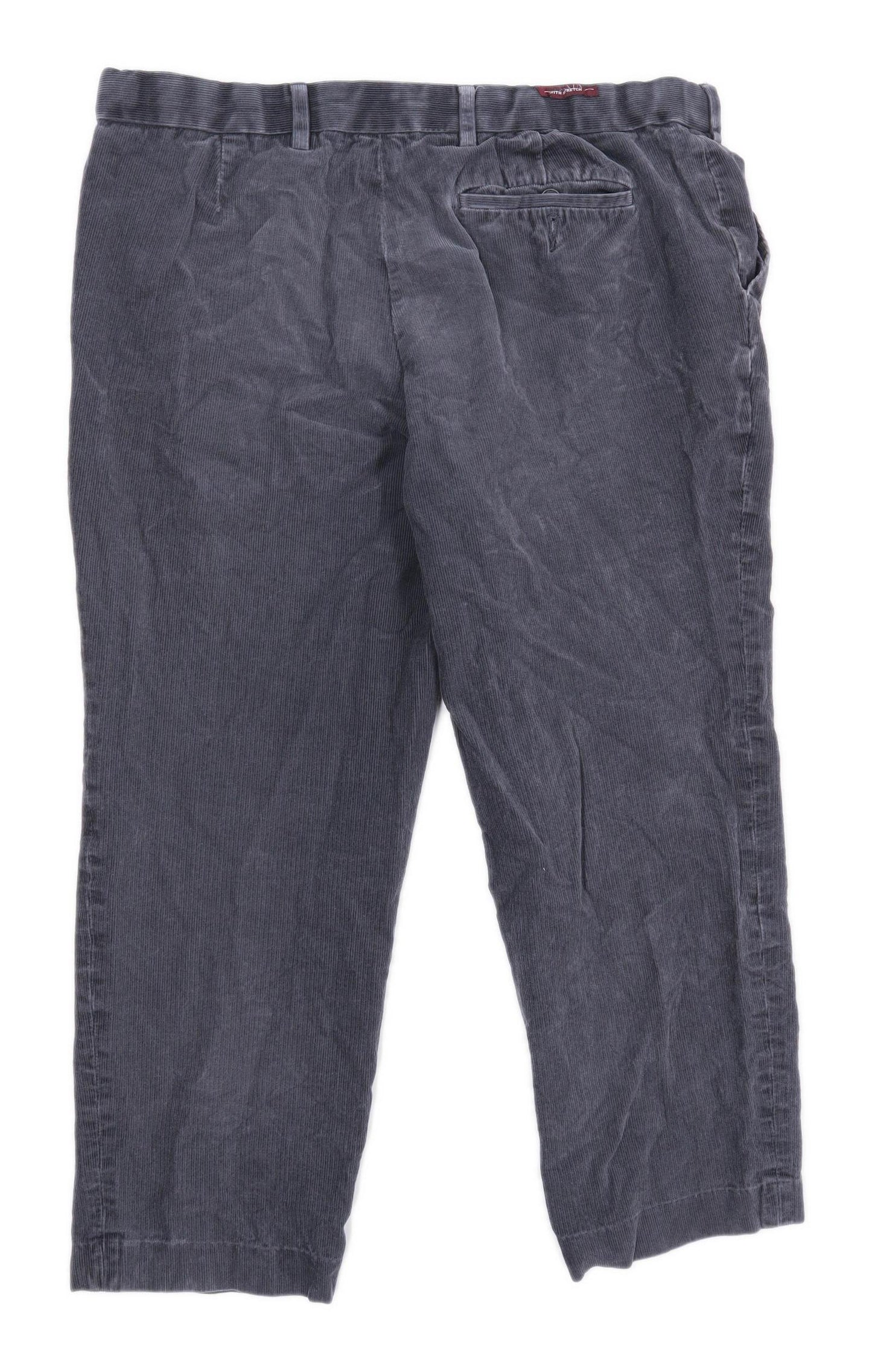 Marks & Spencer Mens Grey Corduroy Trousers Size W38/L27