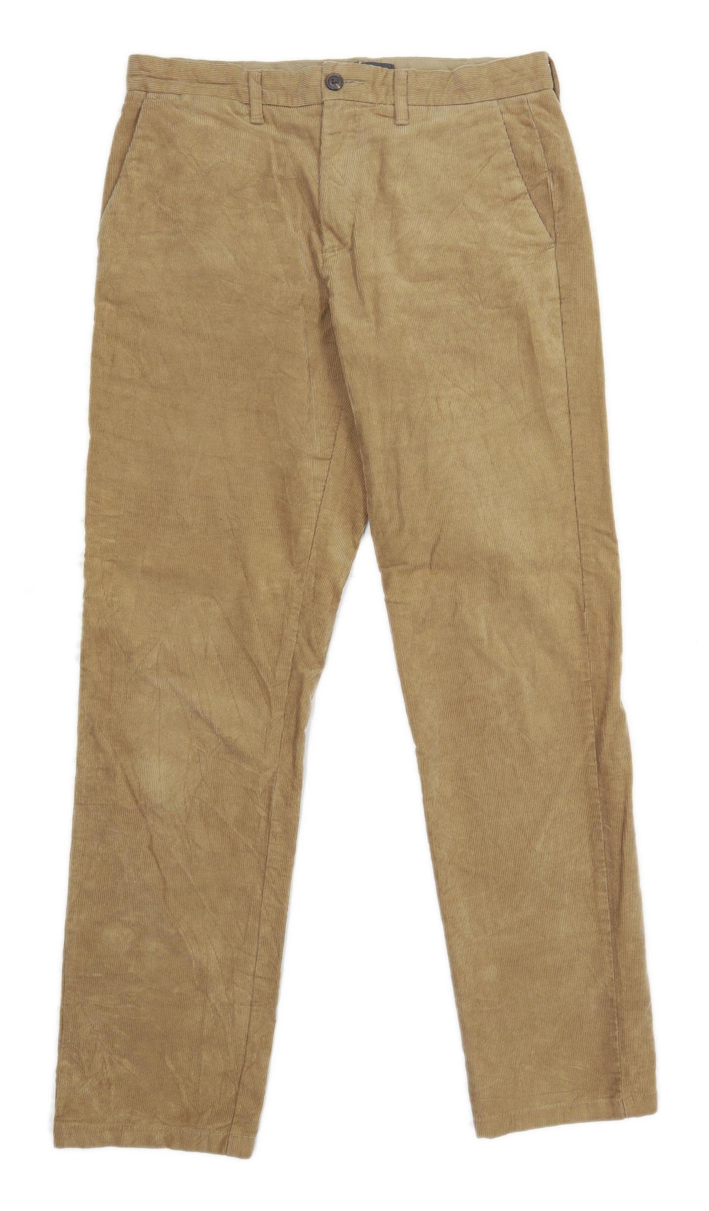 Marks & Spencer Mens Brown Corduroy Trousers Size W32/L33