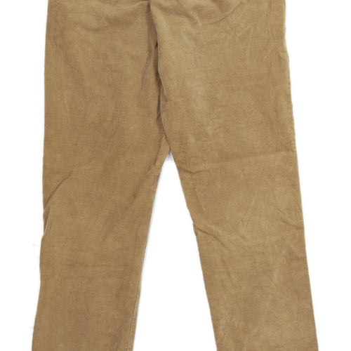 Marks & Spencer Mens Brown Corduroy Trousers Size W32/L33