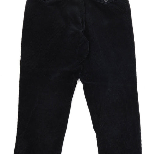 Marks & Spencer Mens Black Corduroy Trousers Size W32/L29