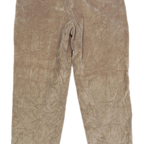 Marks & Spencer Mens Brown Corduroy Trousers Size W38/L31