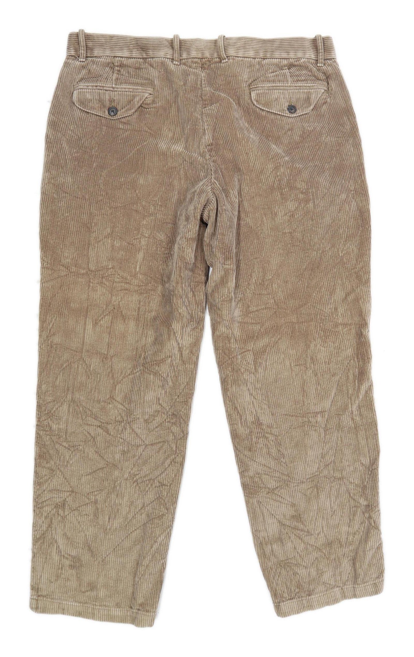 Marks & Spencer Mens Brown Corduroy Trousers Size W38/L31