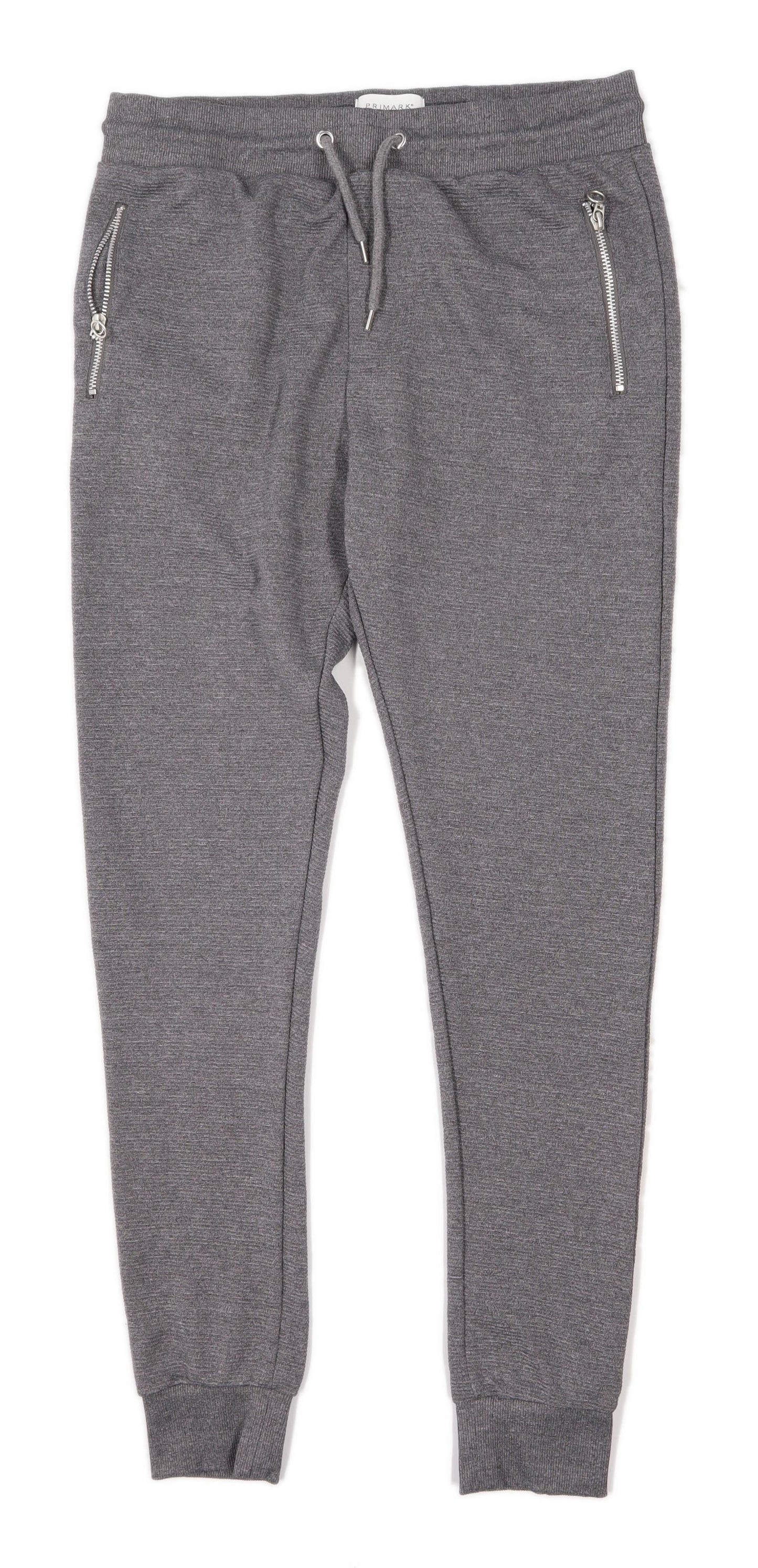 Primark Mens Grey Tracksuit Bottoms Size W32/L29