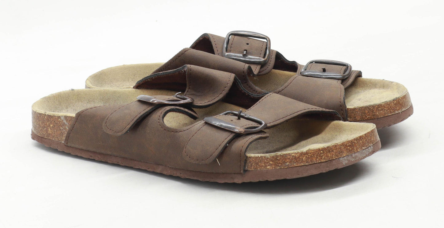 Primark Mens UK Size 7 Brown Sandals