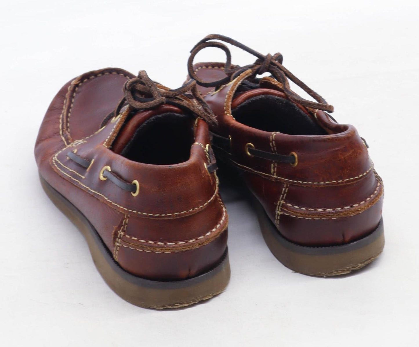 Jim Boomba Mens EU Size 39 Brown Boat Leather Casual Shoes