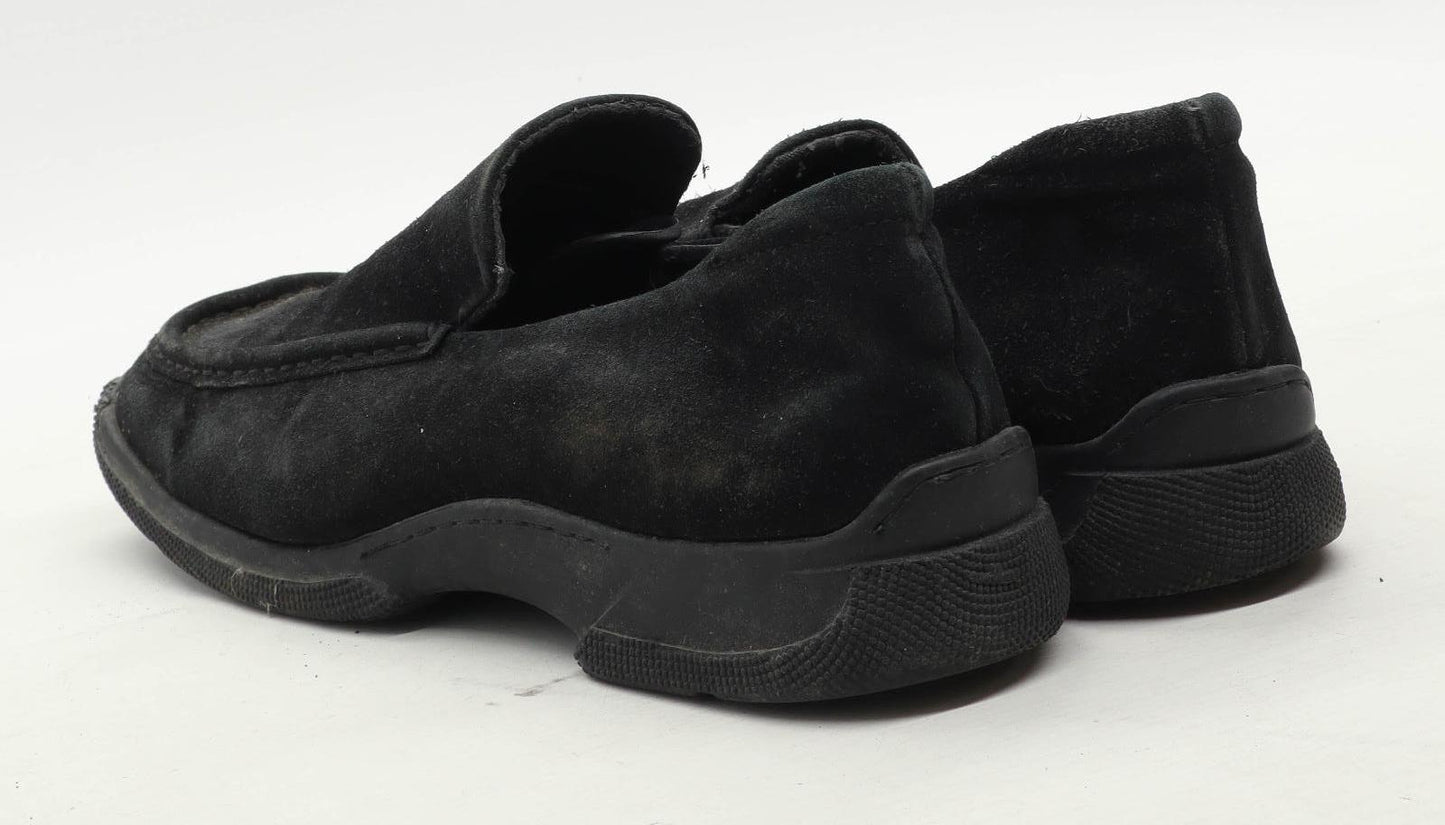 Louis Gianni Mens UK Size 9 Black Suede Casual Shoes