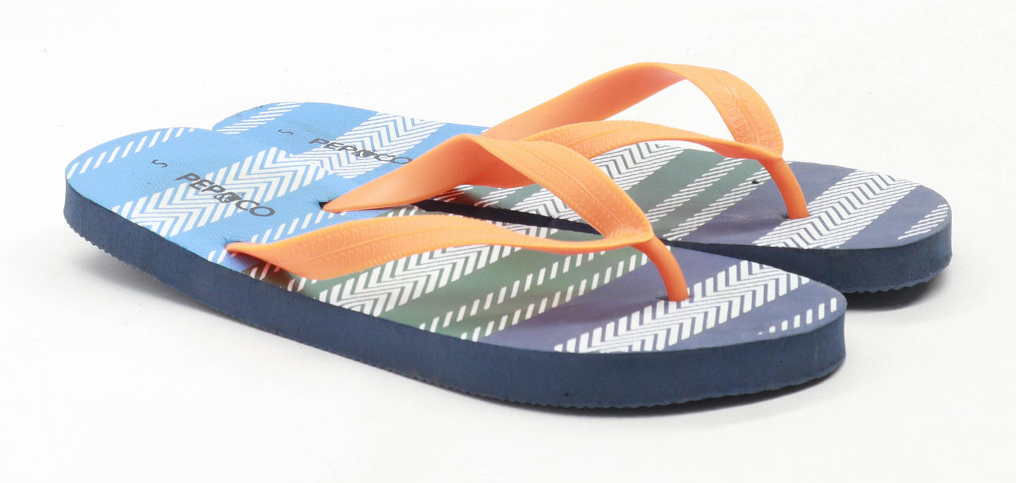 Pep & Co Mens UK Size S Multi-Coloured Flip-Flops