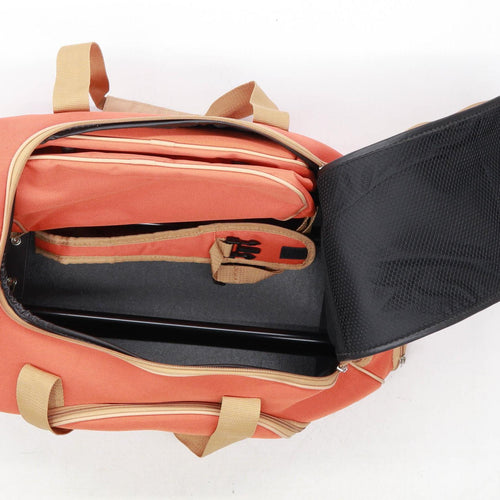 Travel & Pleasure Orange Synthetic Mens Travel Bag