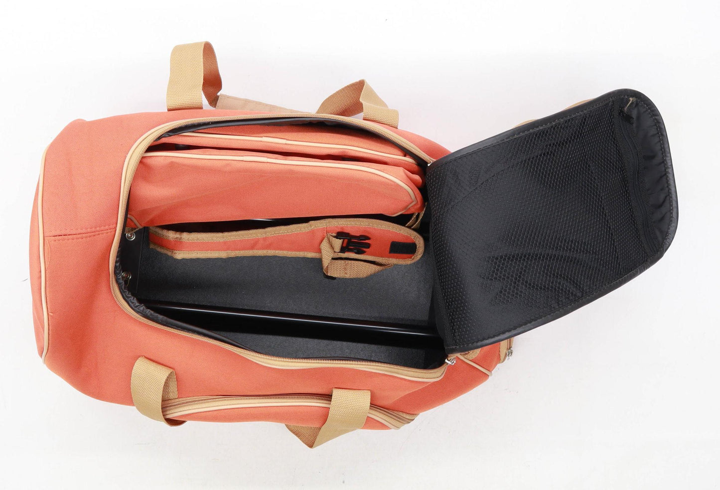 Travel & Pleasure Orange Synthetic Mens Travel Bag