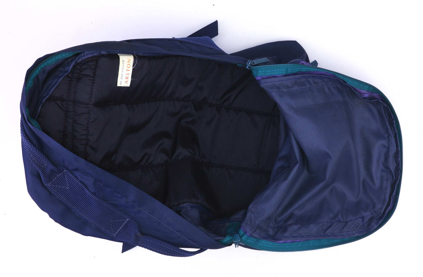 Carlton Graphic Blue Green Purple Adjustable Straps Mens Backpack