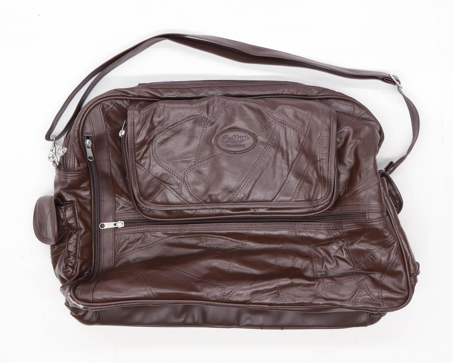 Cotton Traders Burgundy Leather Mens Bag