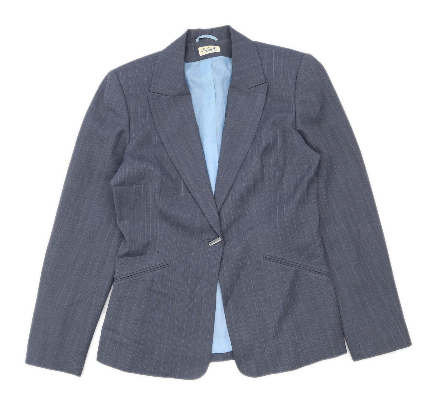 Select Womens Size 12 Grey Suit Jacket (Regular)