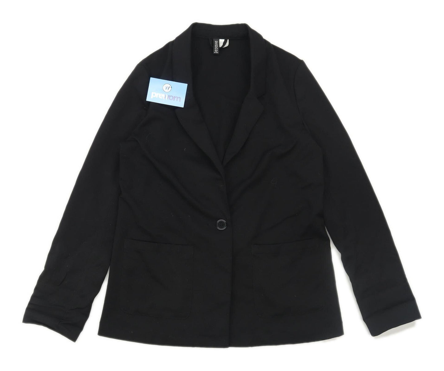 H&M Womens Size 12 Black Suit Jacket (Regular)