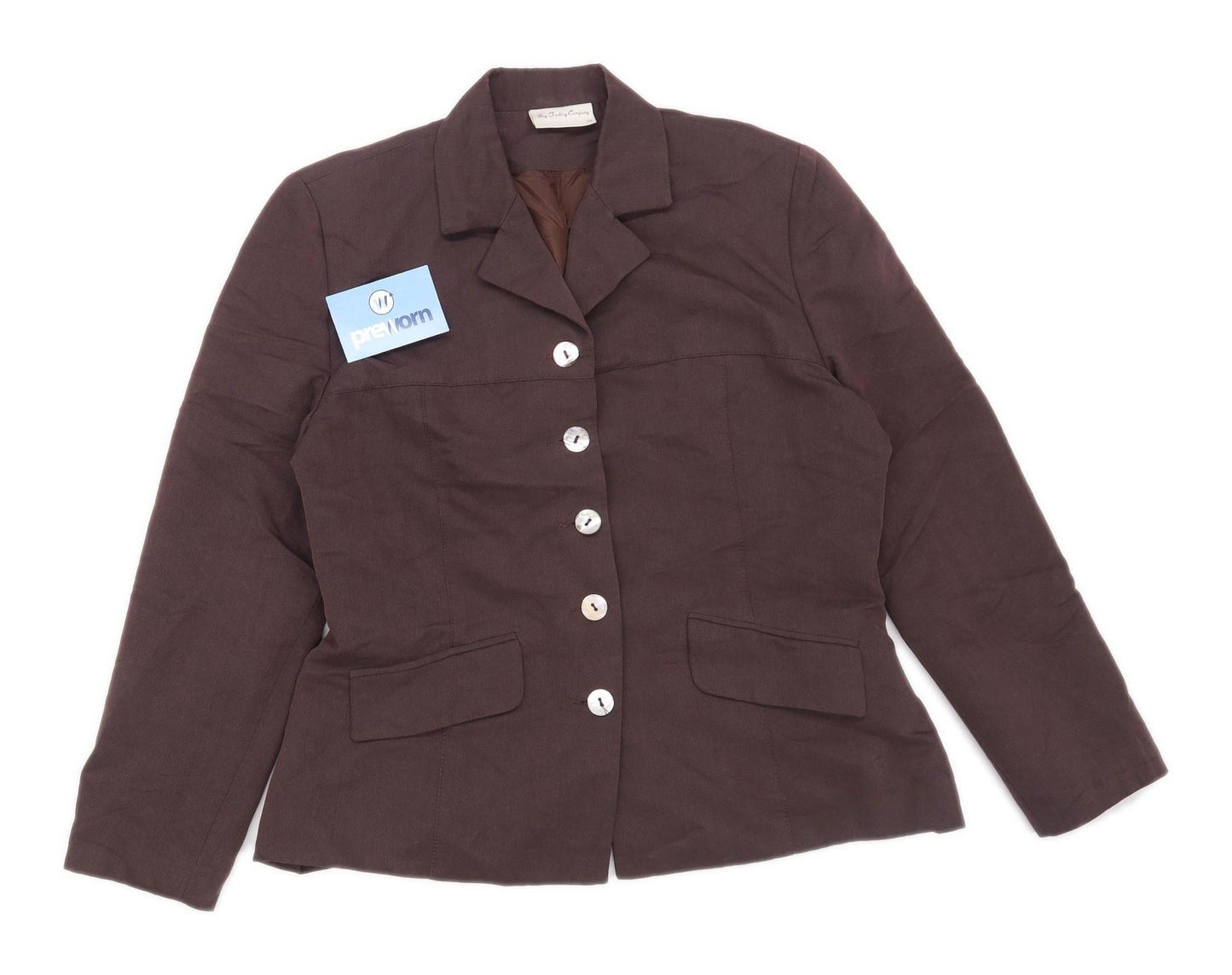 Bay Trading Company Womens Size 14 Brown Suit Jacket (Regular)