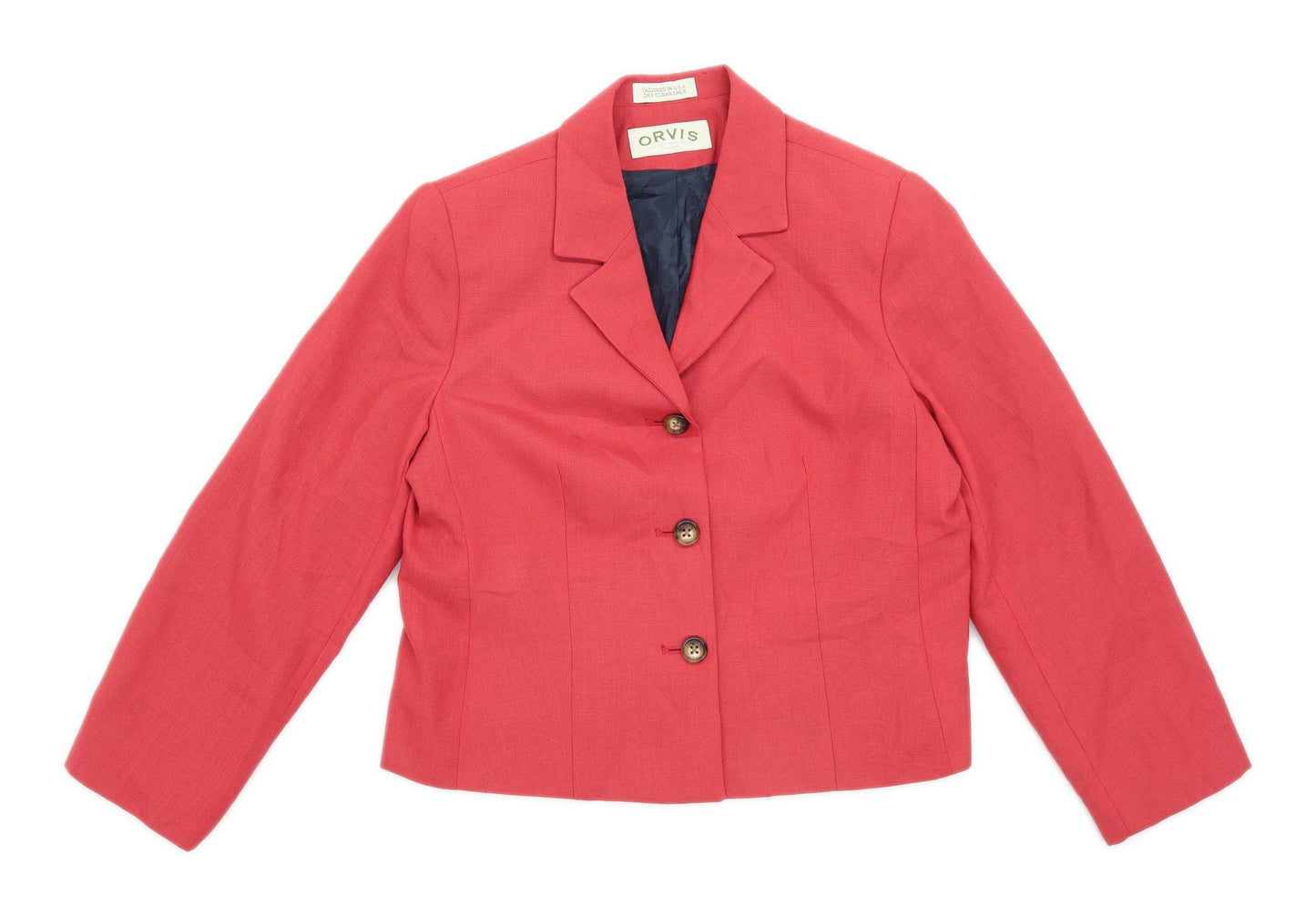Orvis Womens Size 8 Pink Suit Jacket (Regular)