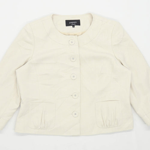 Papaya Womens Size 18 Cream Suit Jacket (Regular)