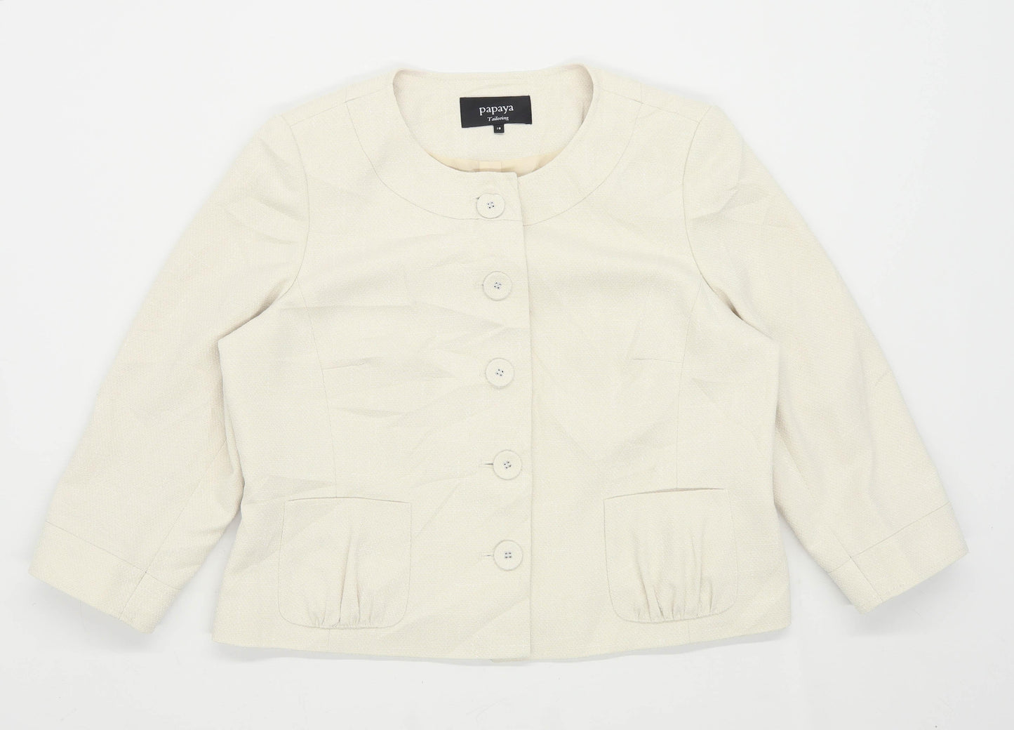 Papaya Womens Size 18 Cream Suit Jacket (Regular)