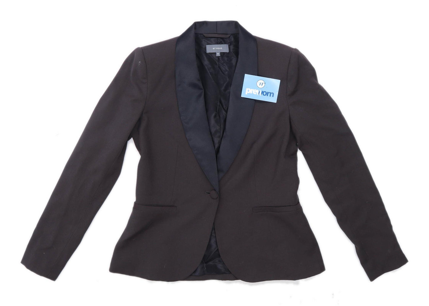 Matalan Womens Size 8 Grey Suit Jacket (Regular)