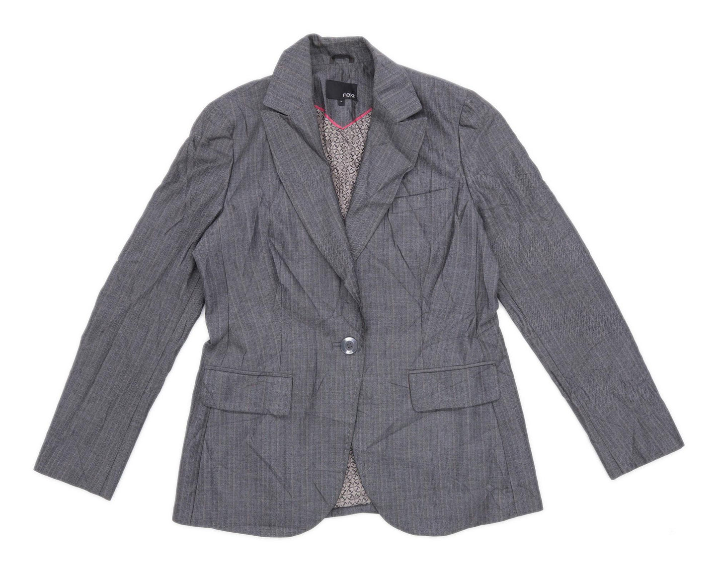 Next Womens Size 14 Grey Blazer (Regular)