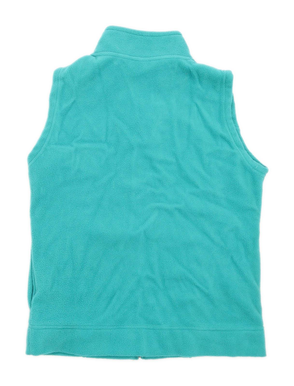 EWM Womens Size M Fleece Green Sleeveless Jacket