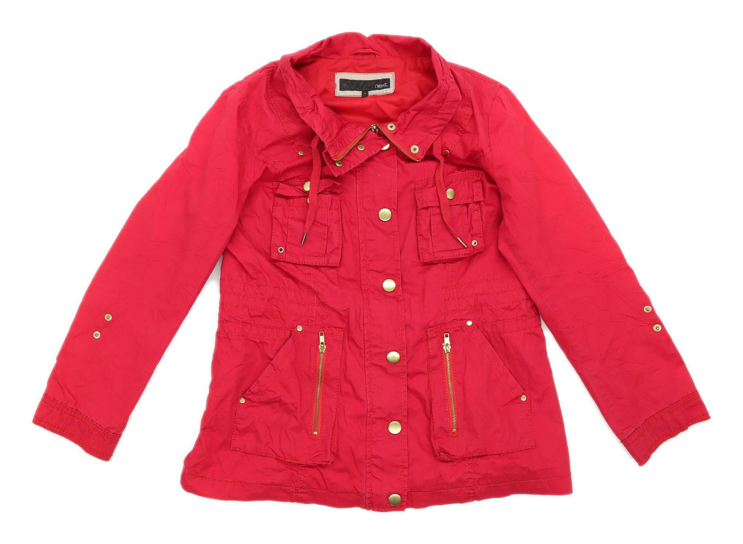 Next Womens Size 16 Cotton Red Jacket