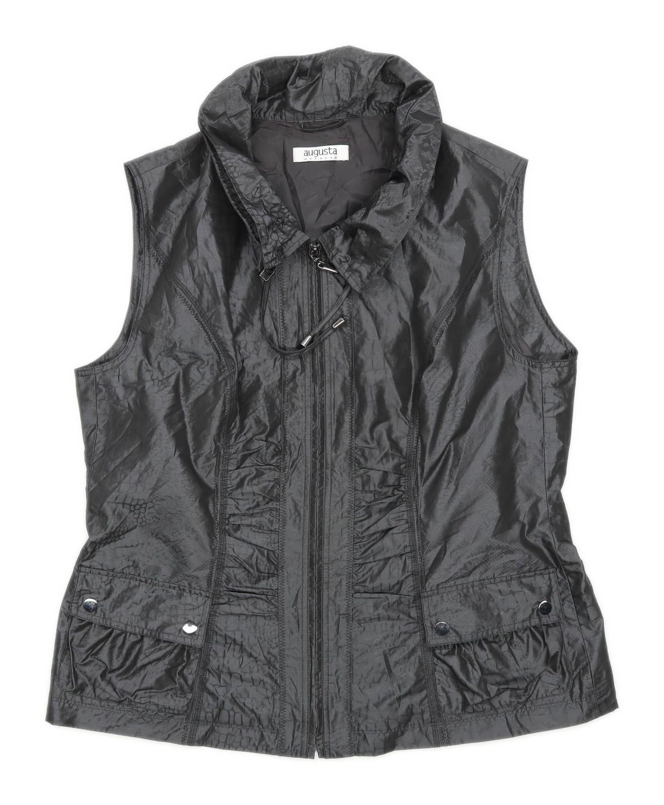 Augusta Womens Size 18 Black Sleeveless Jacket