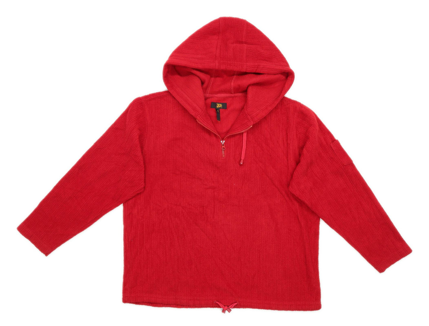 JCB Womens Size 12 Fleece Red Jacket