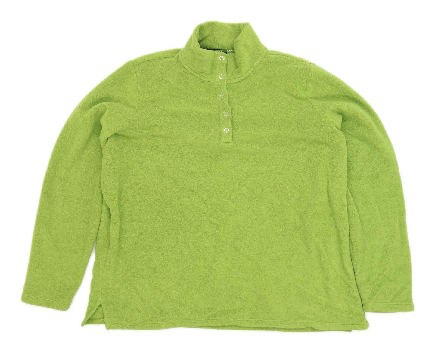 Lands End Womens Size XL Fleece Green Jacket