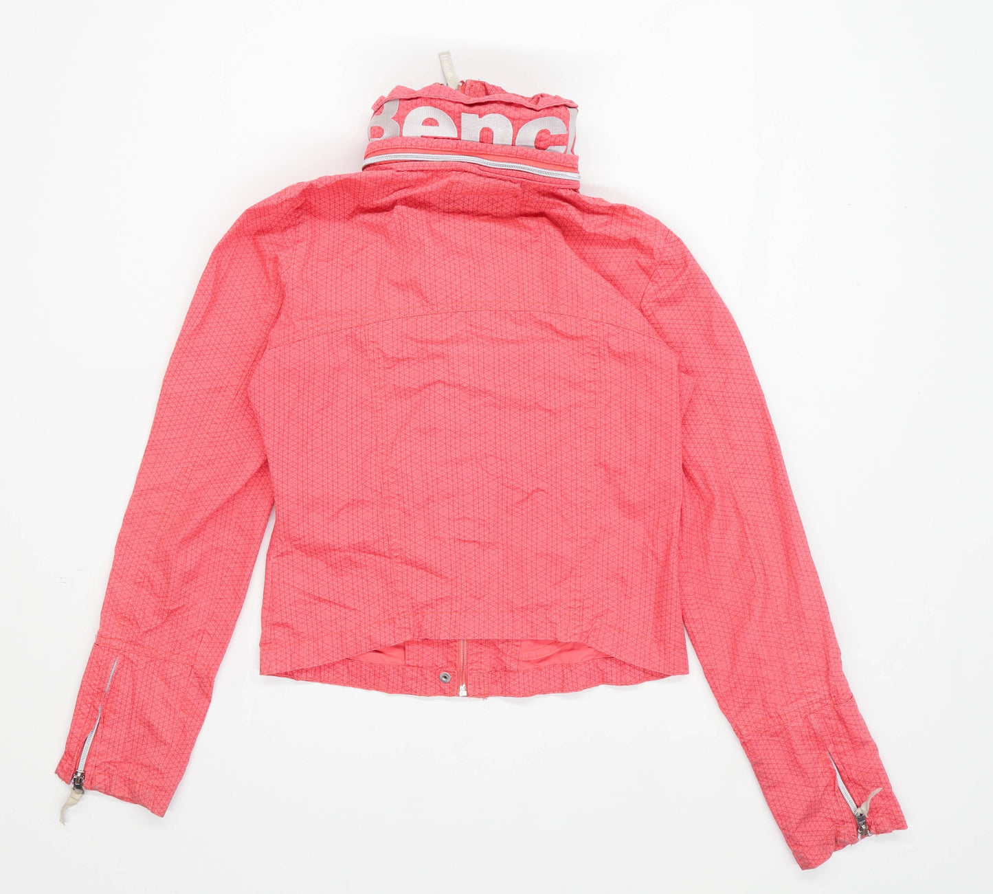 Bench Womens Size S Geometric Pink Windcheater