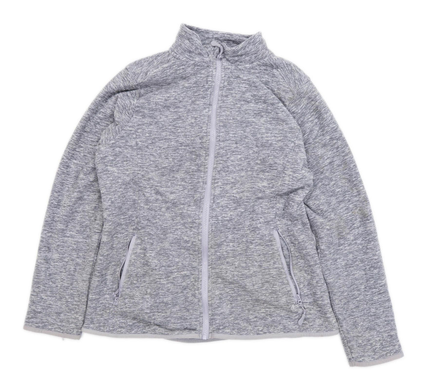 Crane Womens Size 12 Fleece Grey Jacket