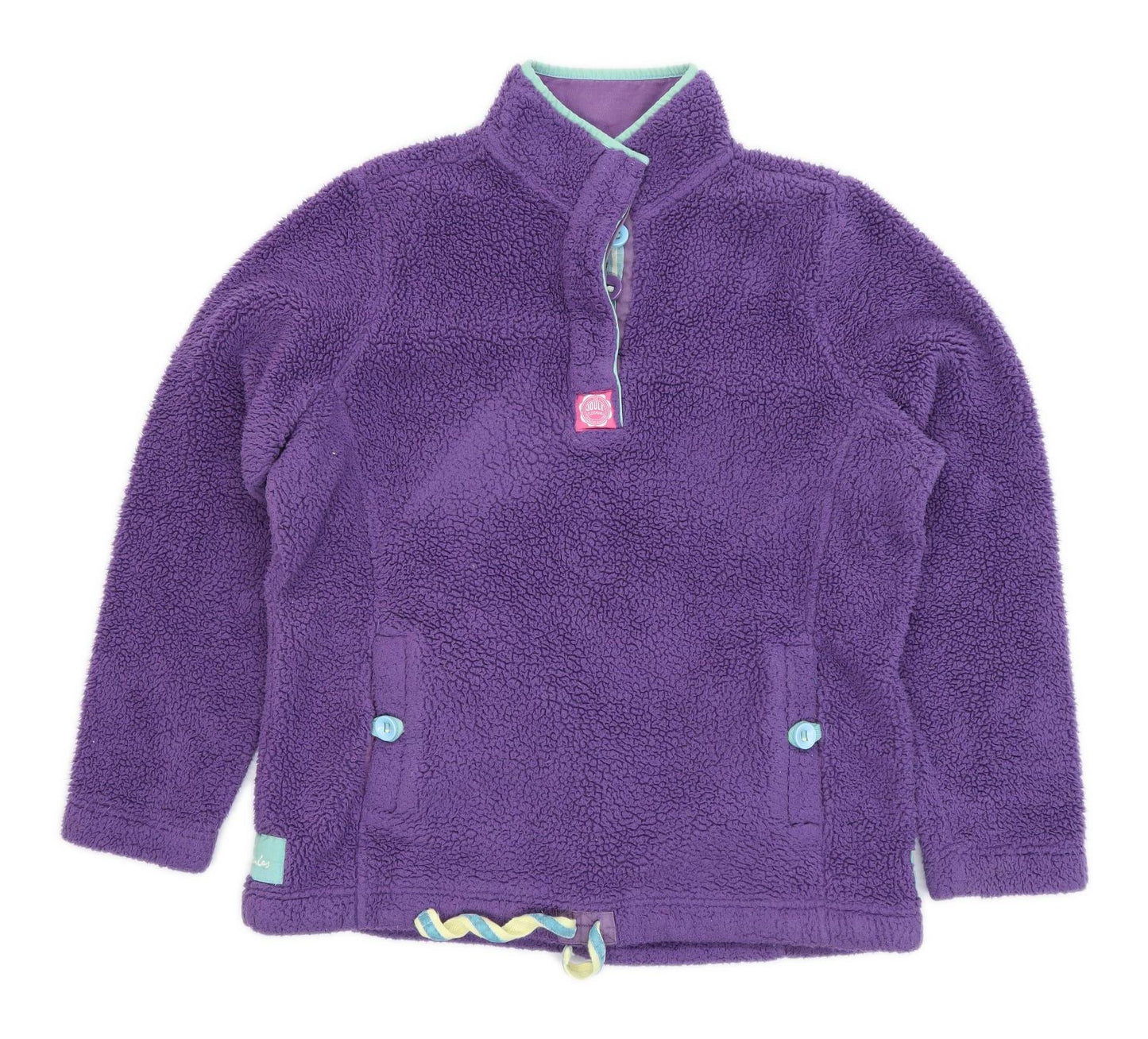 Joules Womens Size 14 Purple Fleece Jacket