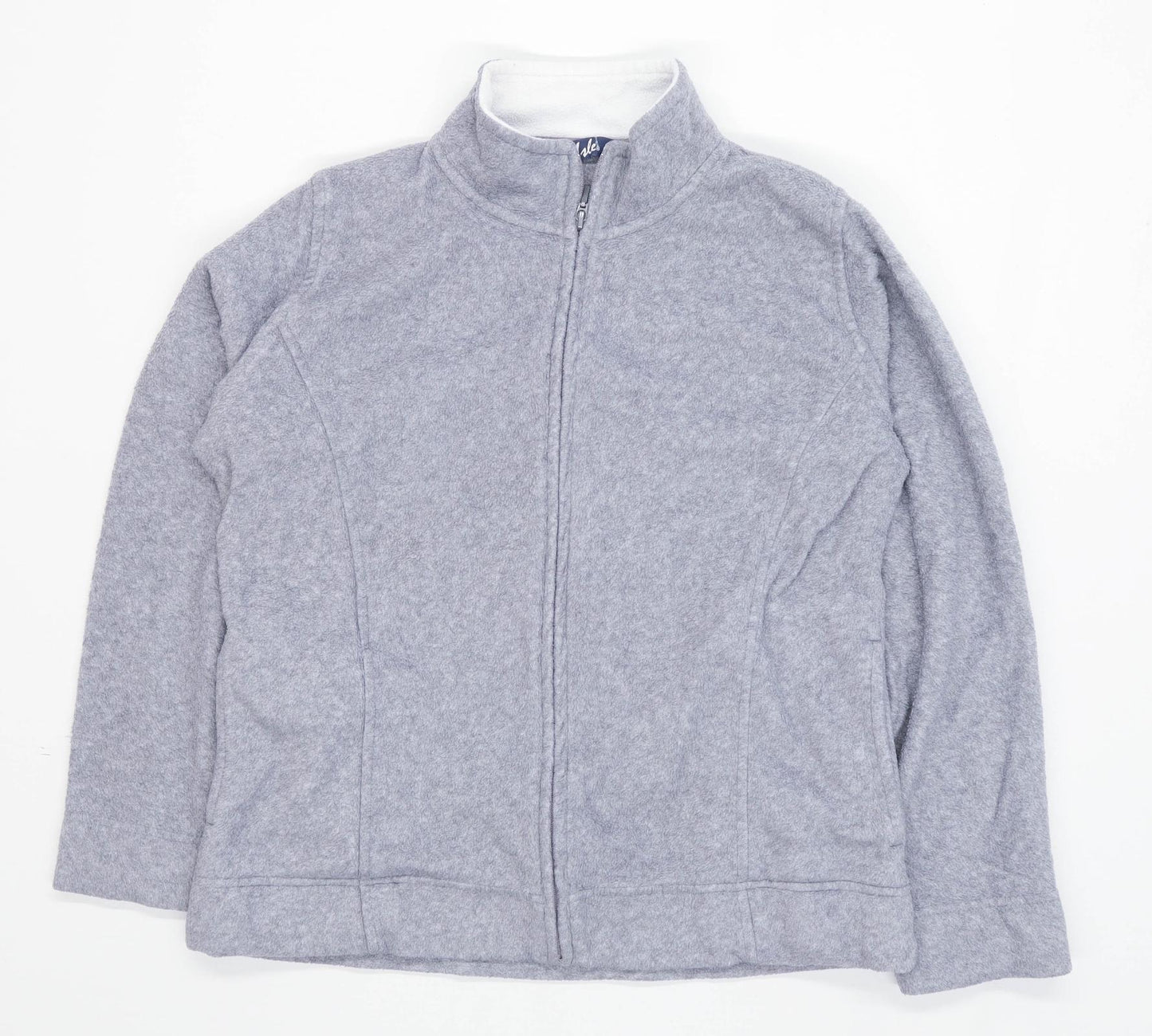 Isle Womens Size M Grey Fleece Jacket