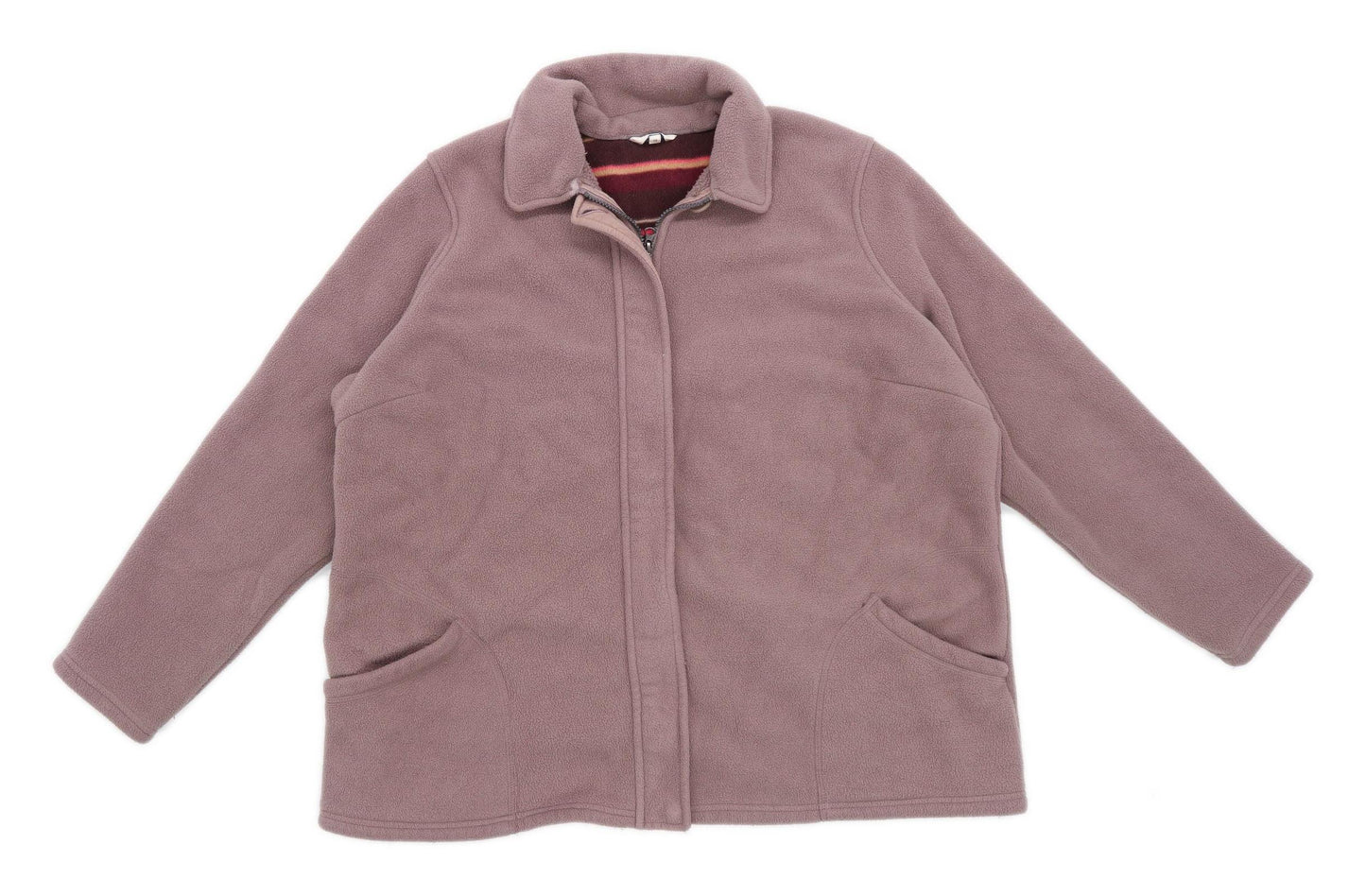 Classic Womens Size 20 Fleece Brown Jacket