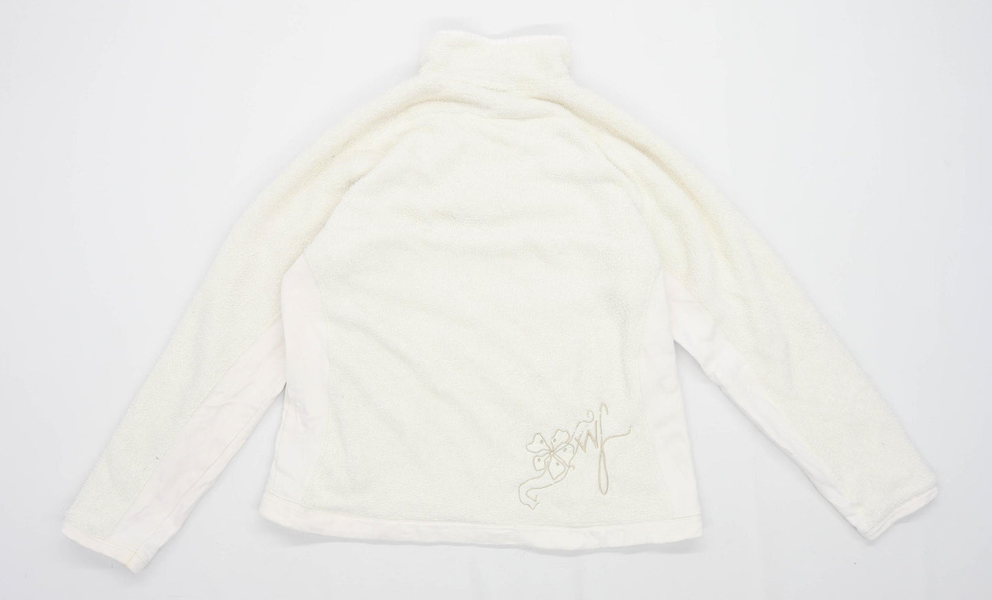 Weird Fish Womens Size 2XL Fleece White Jacket