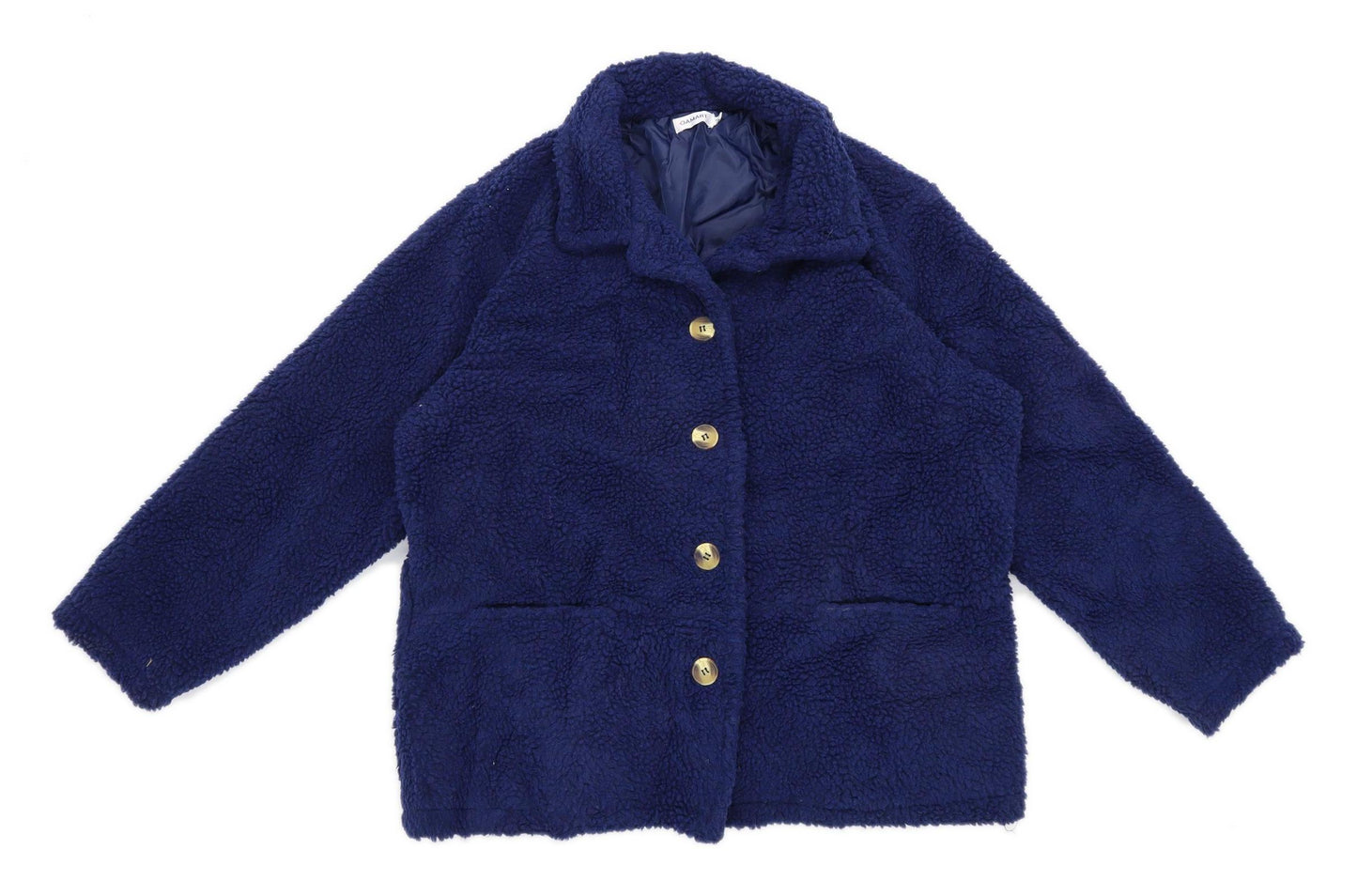 Damart Womens Size 18-20 Fleece Blue Jacket