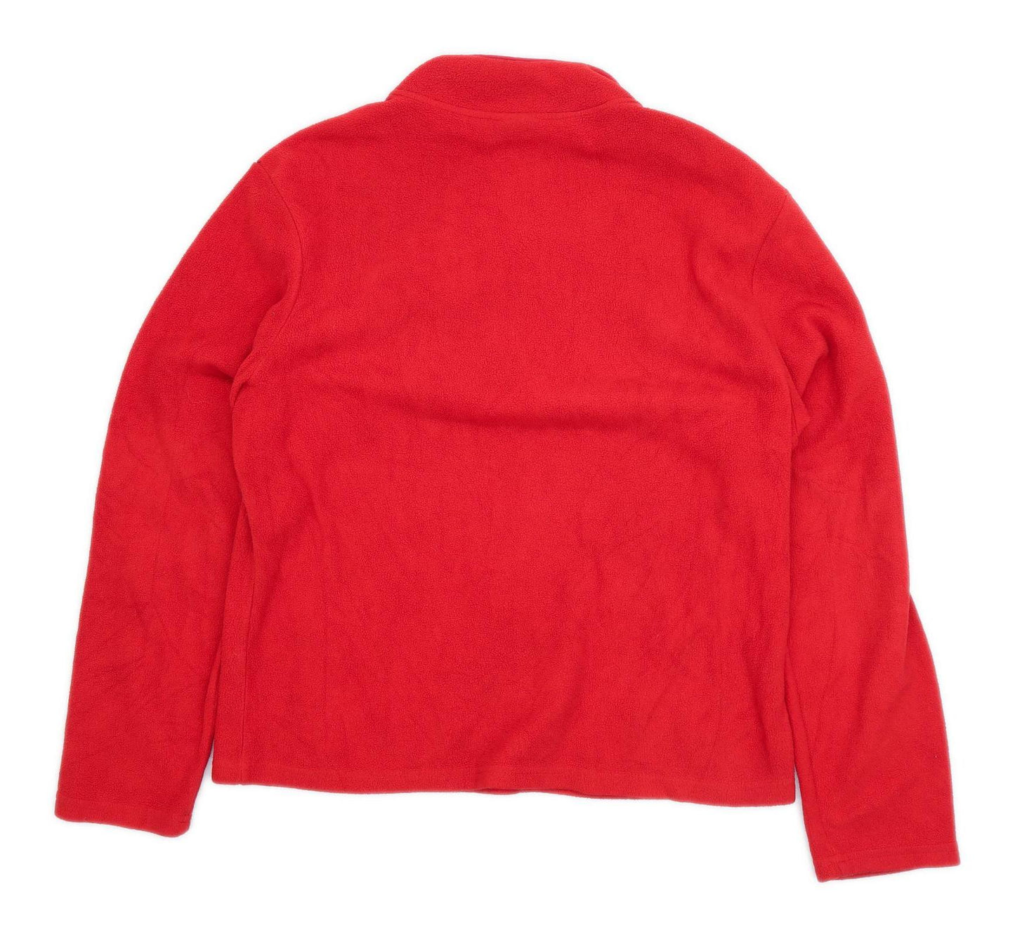Disney Womens Size L Graphic Red Fleece Jacket