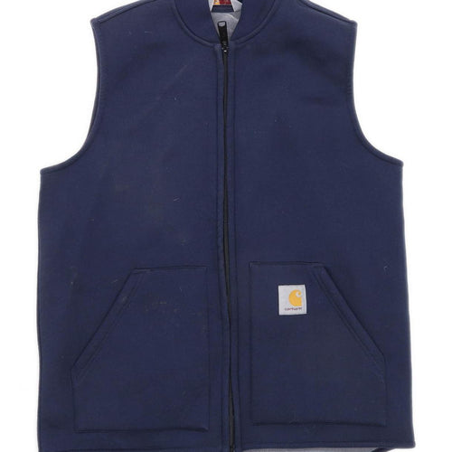 Carhartt Womens Size M Cotton Blend Blue Gilet