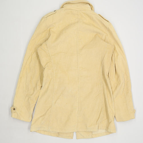 YYSC Womens Size M Corduroy Textured Beige Midweight Coat