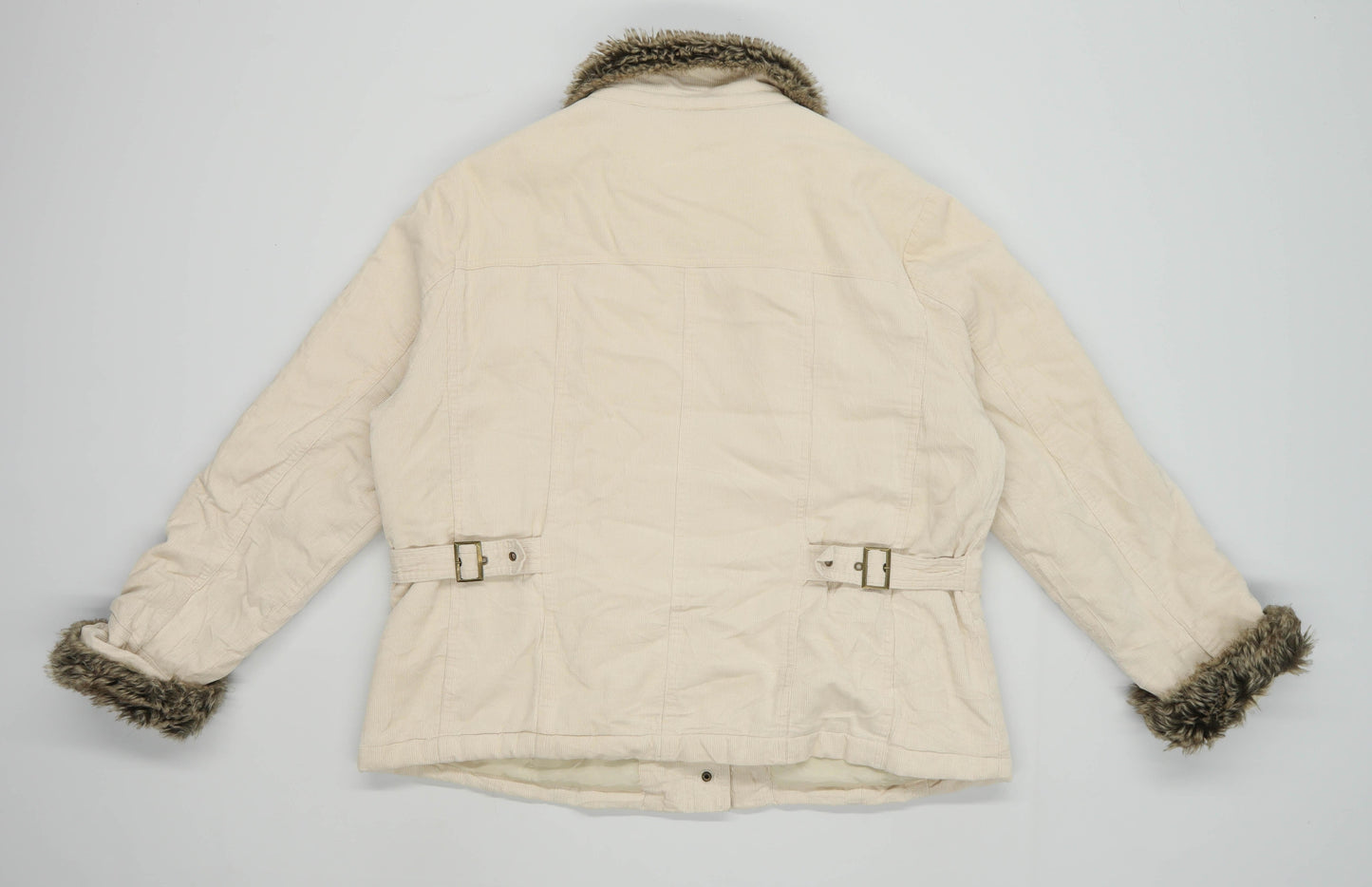 Platform Womens Size 18 Corduroy Cream Jacket